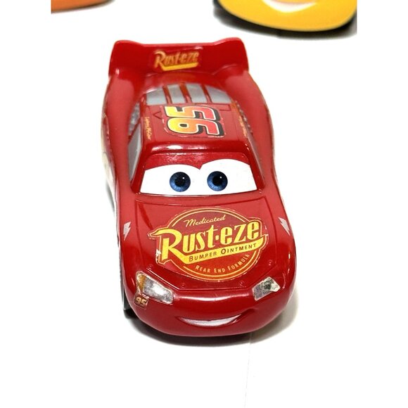 Disney Pixar Cars-Plastic Vehicles Cars Mater Lightning McQueen Sally Chick Lot - Picture 4 of 10